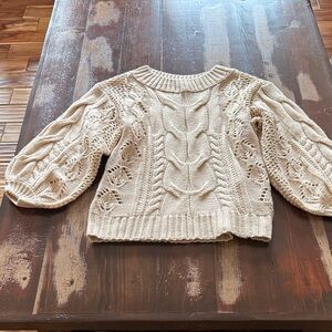 Kori Cream Cable Knit Sweater